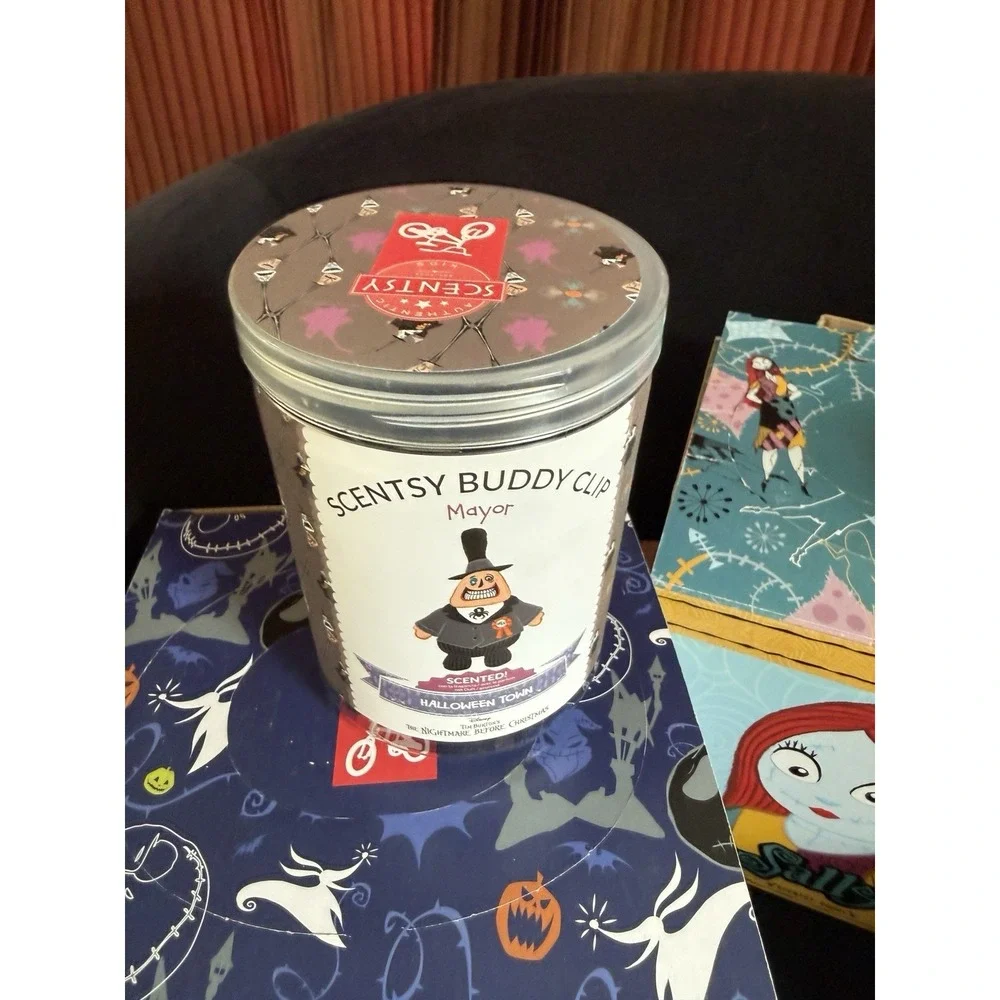 Scentsy Buddies Jack & Sally & The Mayor Buddy Clip Nightmare Before XMAS NIB